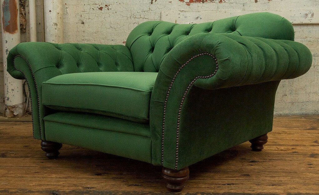 Xlmoebel Chesterfield-Sessel Eleganter Lounge-Sessel mit bequemen Polstern in edlem Design (Sessel), Hergestellt in Europa