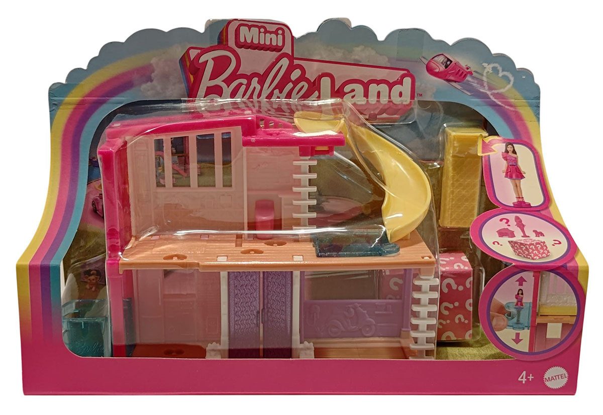 Barbie Stehpuppe Mattel Barbie Mini BarbieLand Dreamhouse Puppenhaus mit Minipuppe HYF4