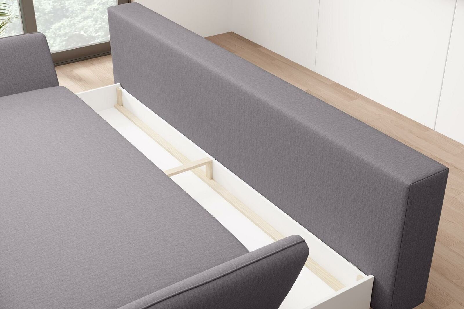 Europe in Made Neu, moderne 3-Sitzer Couch Dreisitzer Chesterfield-Sofa JVmoebel Grauer stilvoll Luxus