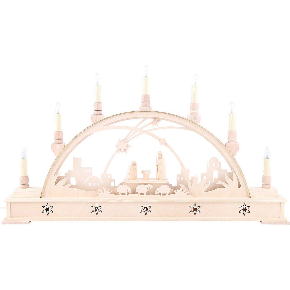 Manufaktur Holger Seidel Schwibbogen Schwibbogen 'Christi Geburt' (63x35cm) von Manufaktur Seidel