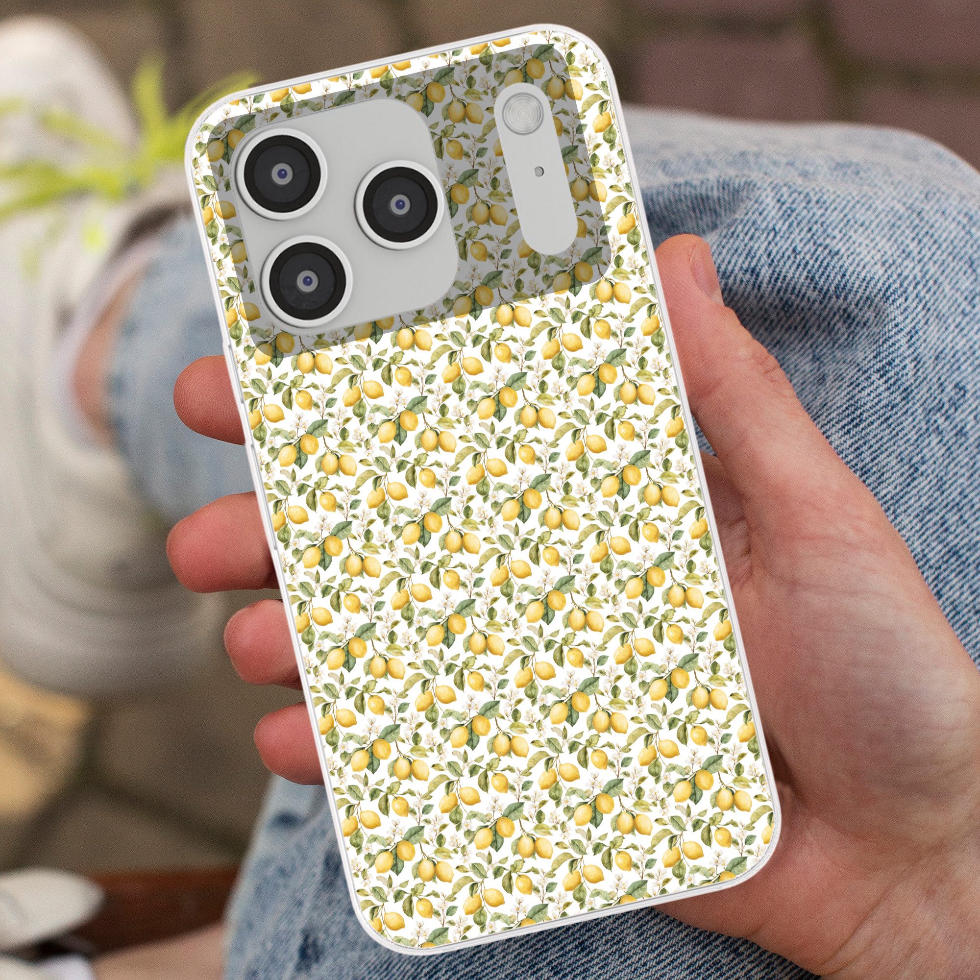 MuchoWow Handyhülle für Apple iPhone 17 Pro Frans - Citroen - Geel - Groen, Smartphone-Bumper, Print, Handy Schutzhülle Dünn