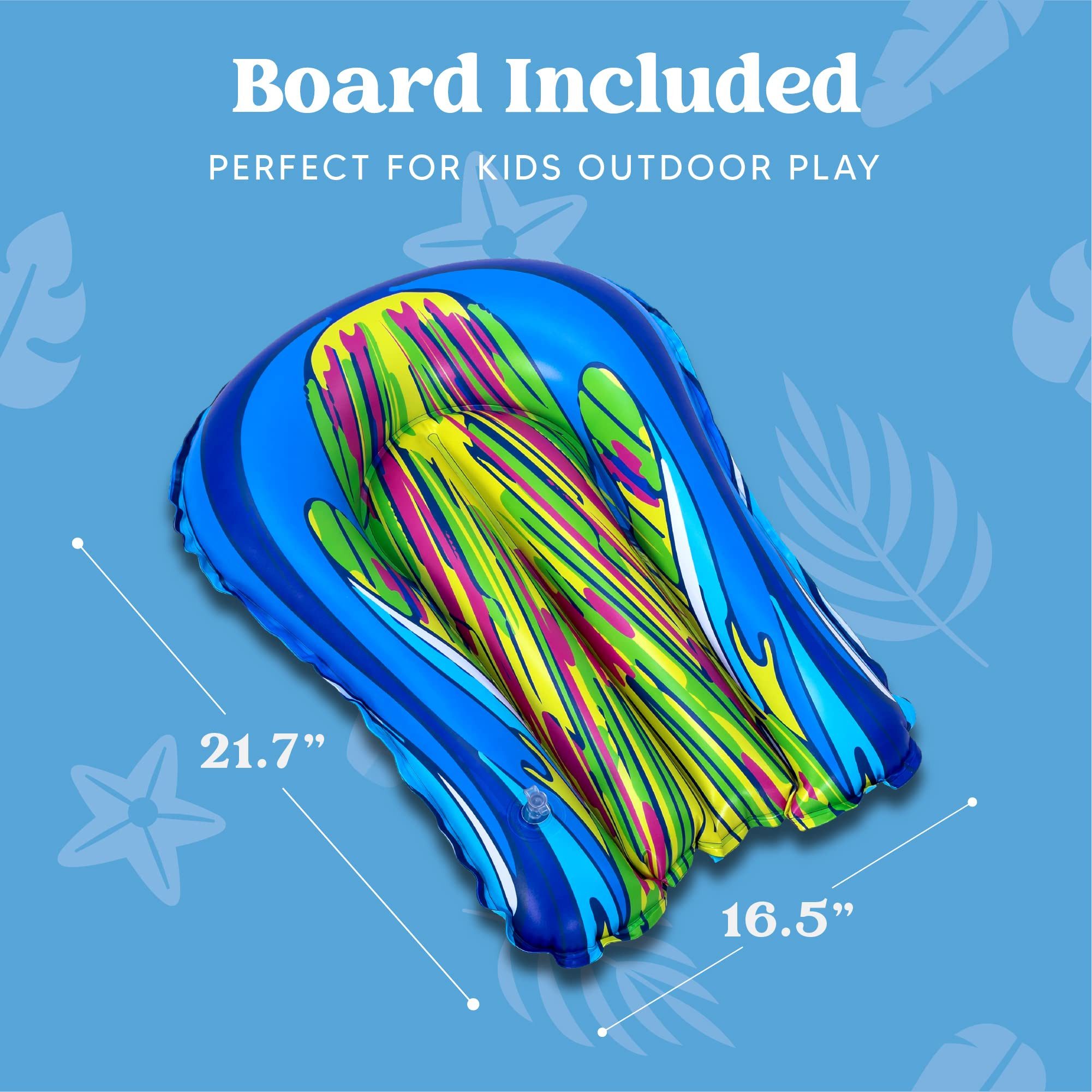 sloosh Wasserrutsche SLOOSH 230in x 35,5in (584,2 x 90,2 cm) Wasserrutsche mit 1 Bodyboard