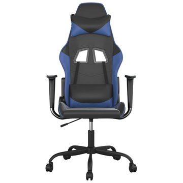 vidaXL Bürostuhl Gaming-Stuhl Schwarz und Blau Kunstleder