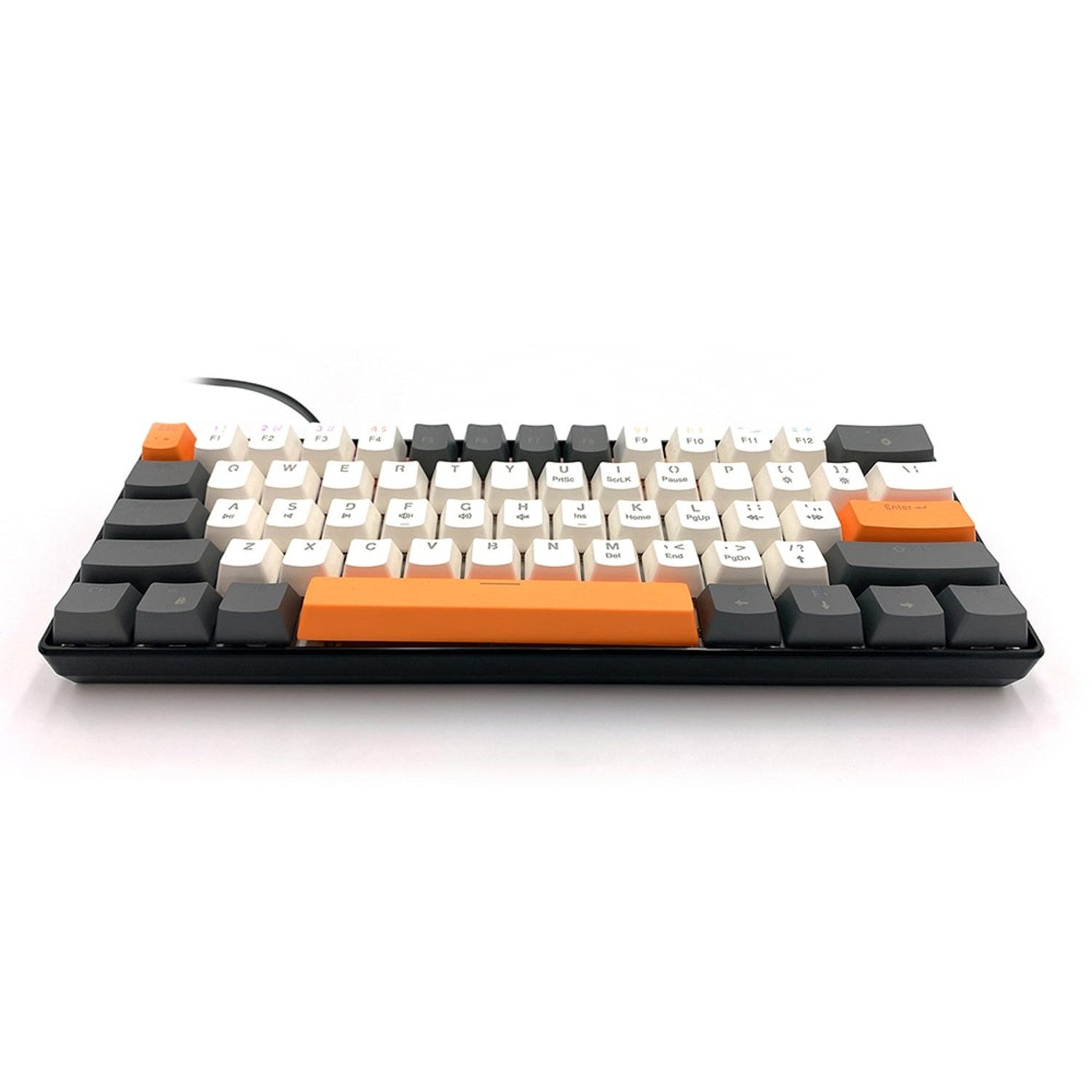 MEDIA-TECH ZONE 61 MT1258 QWERTY Gaming-Tastatur (Mechanische Gaming-Tastatur, mechanische Silent RED-Schalter)