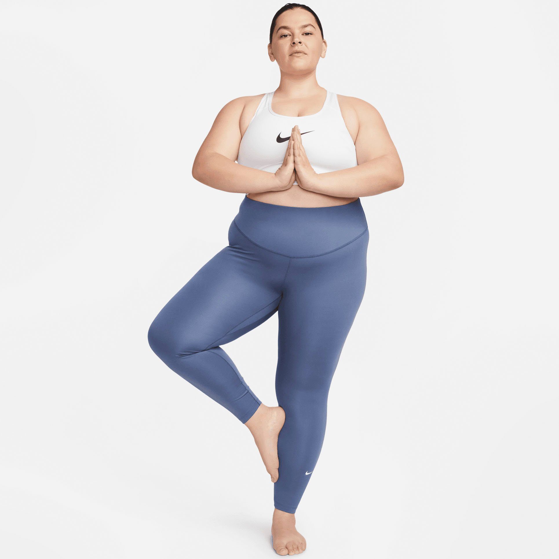 Mid-Rise Nike Leggings blau Women's Trainingstights One (Plus Size)