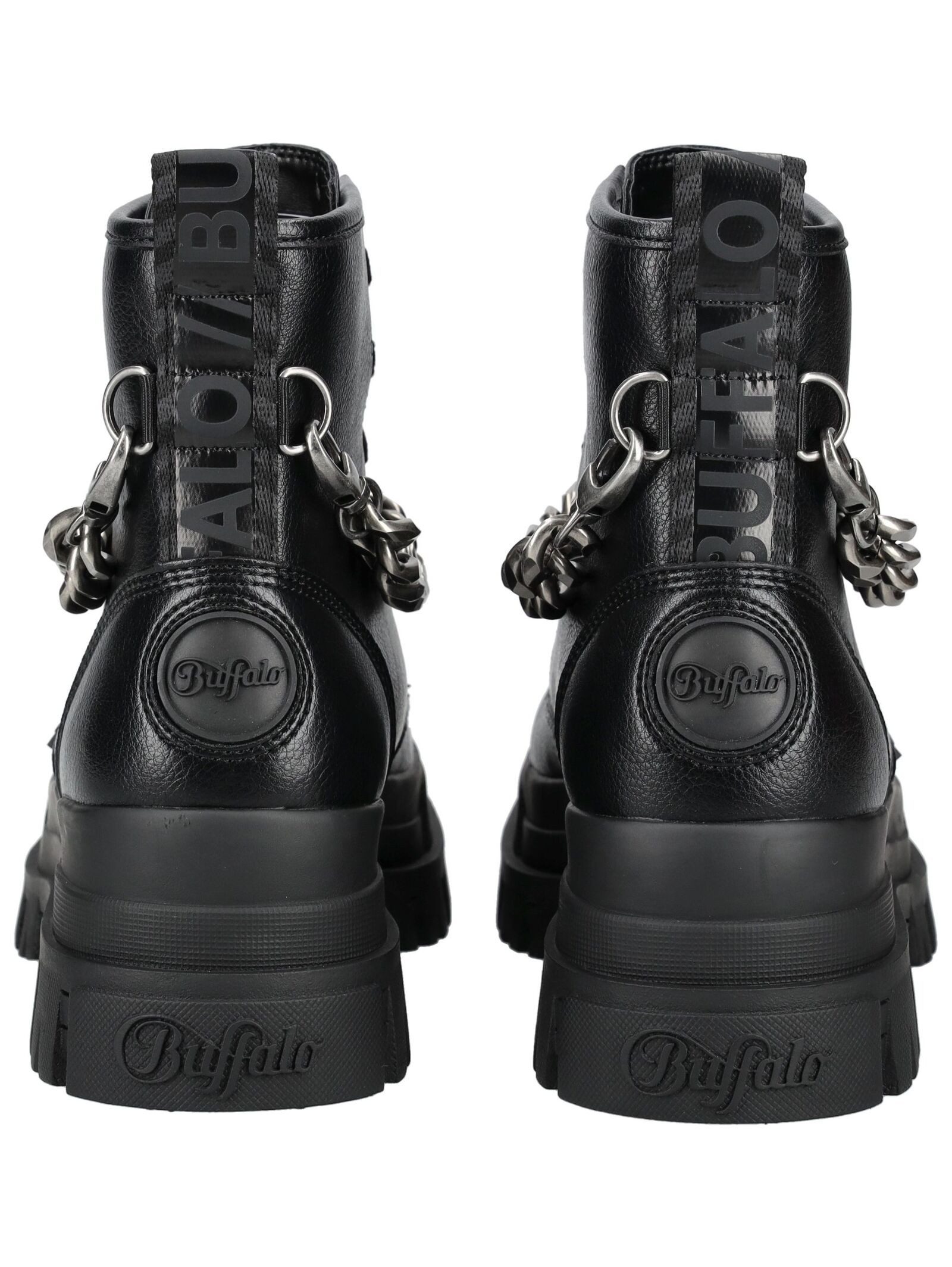 Buffalo Buffalo Stiefelette Lederimitat Schnürstiefelette