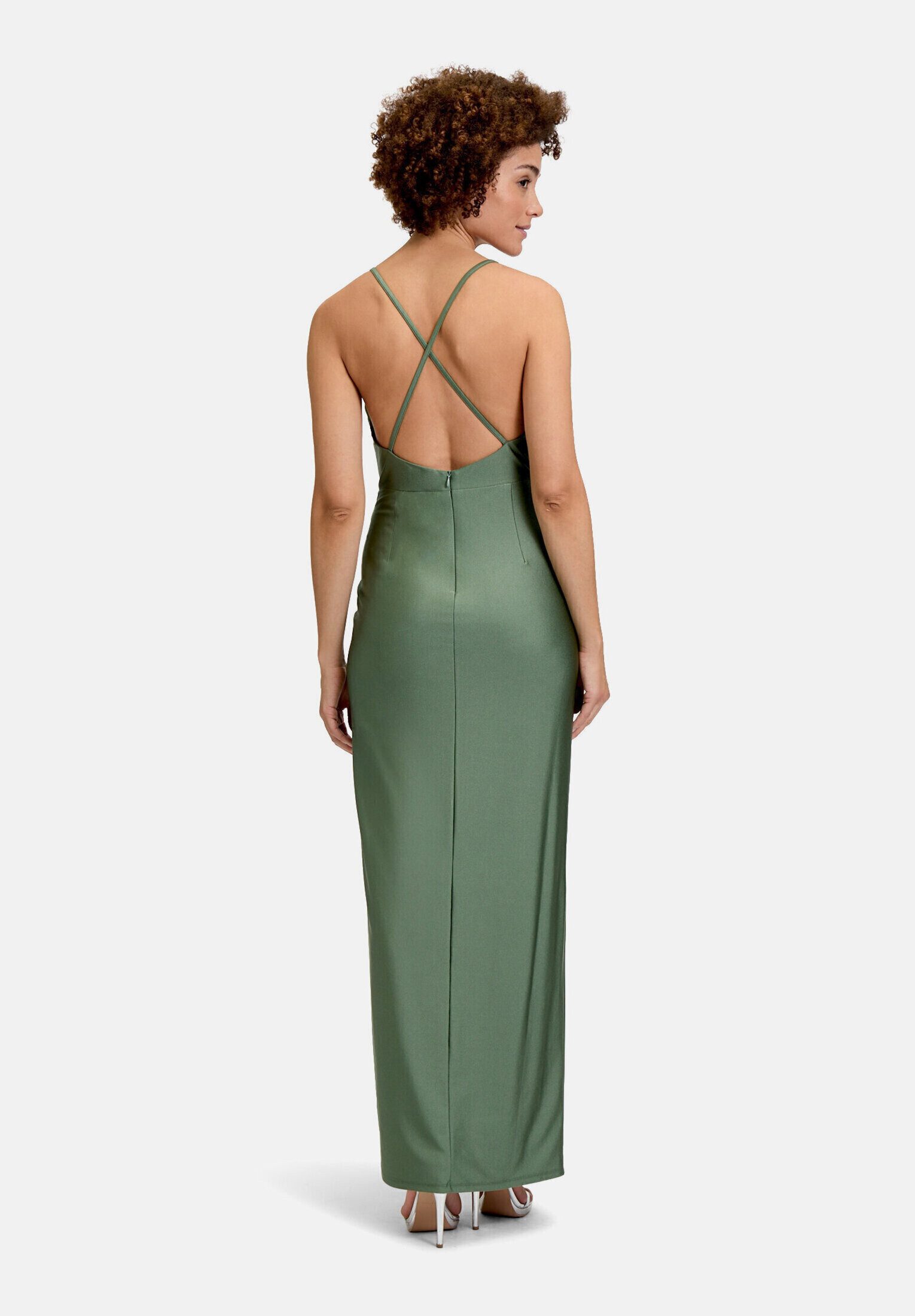 Vera Mont Abendkleid Damen figurbetont Schlitz