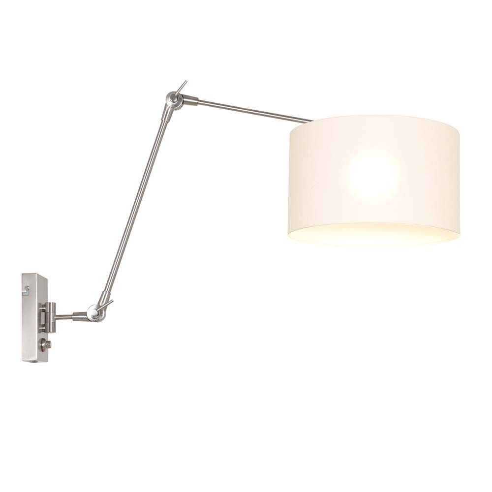 Steinhauer LIGHTING Wandleuchte, Leuchtmittel nicht inklusive, Wandlampe Schlafzimmerleuchte Gelenkleuchte verstellbar Stahl