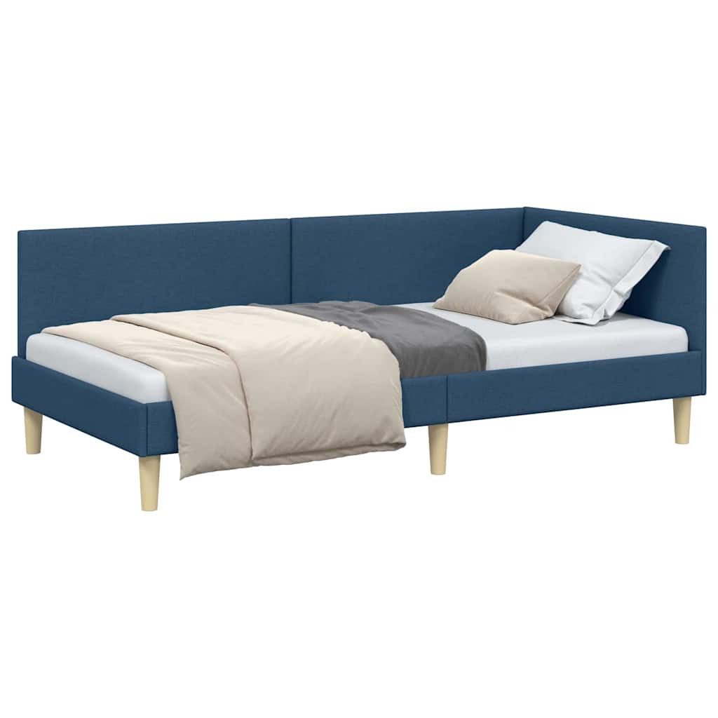 vidaXL Bett Eckbettgestell Blau 80 x günstig online kaufen