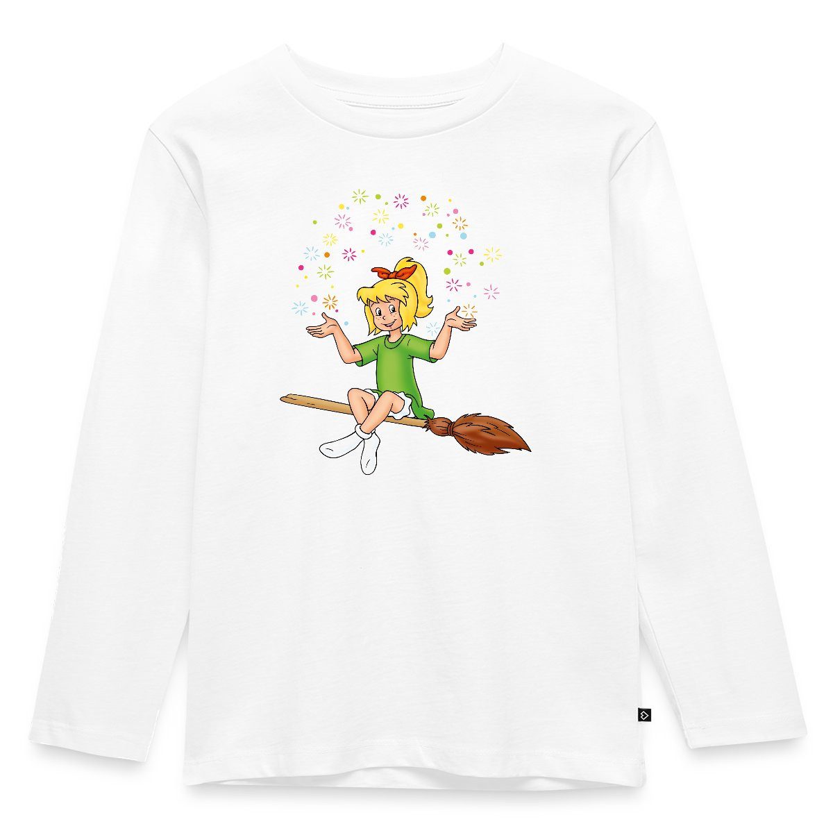 T-Shirt Bibi Blocksberg Sitzt Auf Kartoffelbrei Kinder Premium Langarmshirt