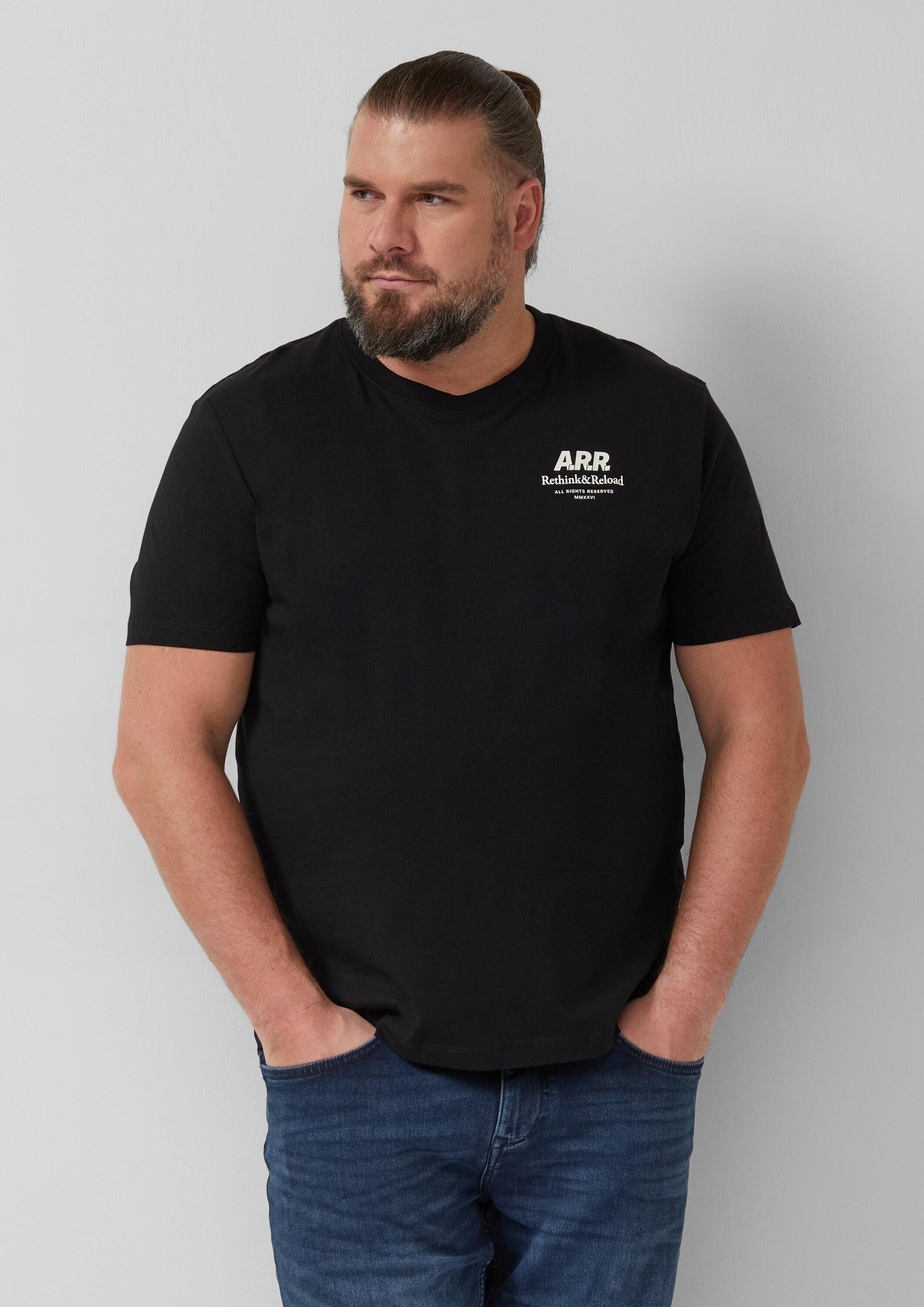 s.Oliver Kurzarmshirt T-Shirt T-Shirt mit Frontprint günstig online kaufen