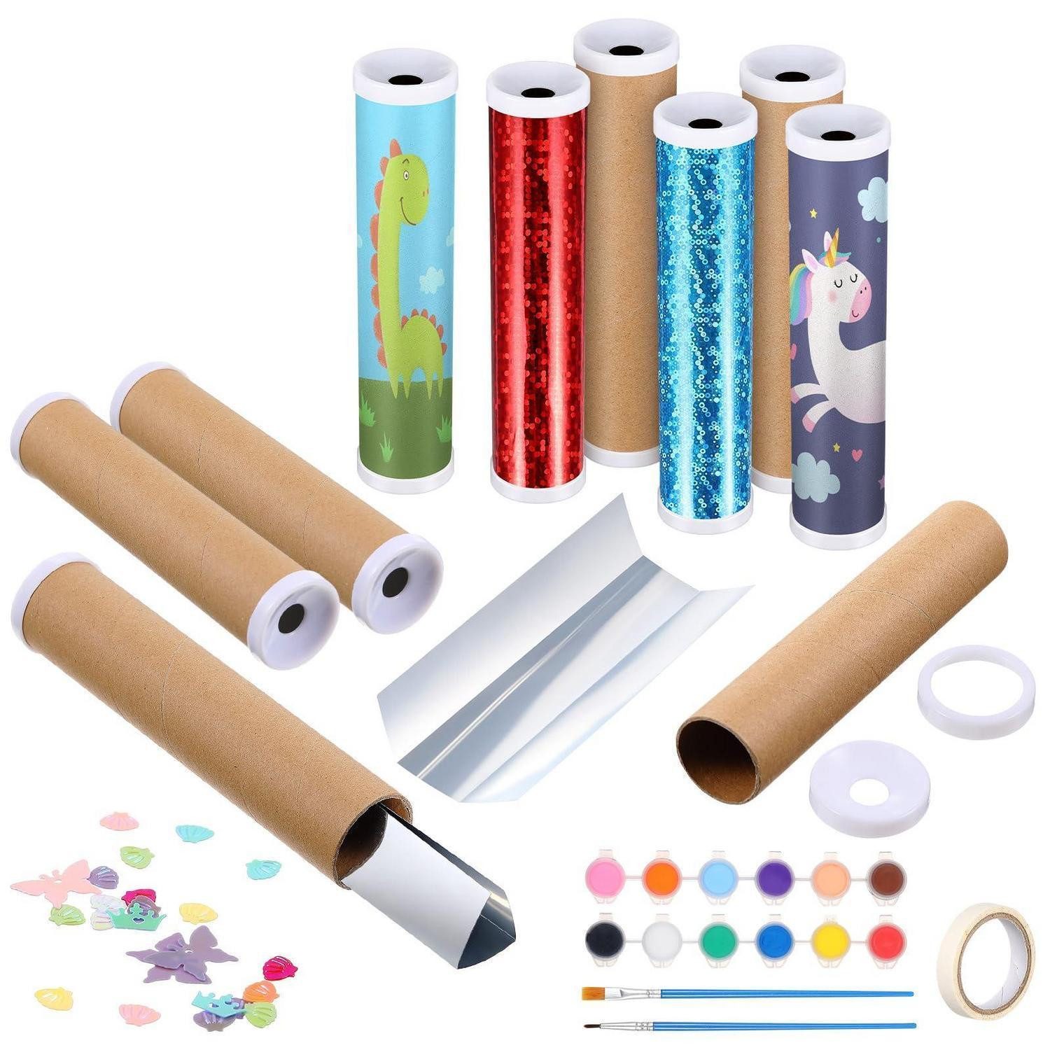 LuxusKollektion Kreativset Kaleidoskop Bastelset Kindergeburtstag 12er Set