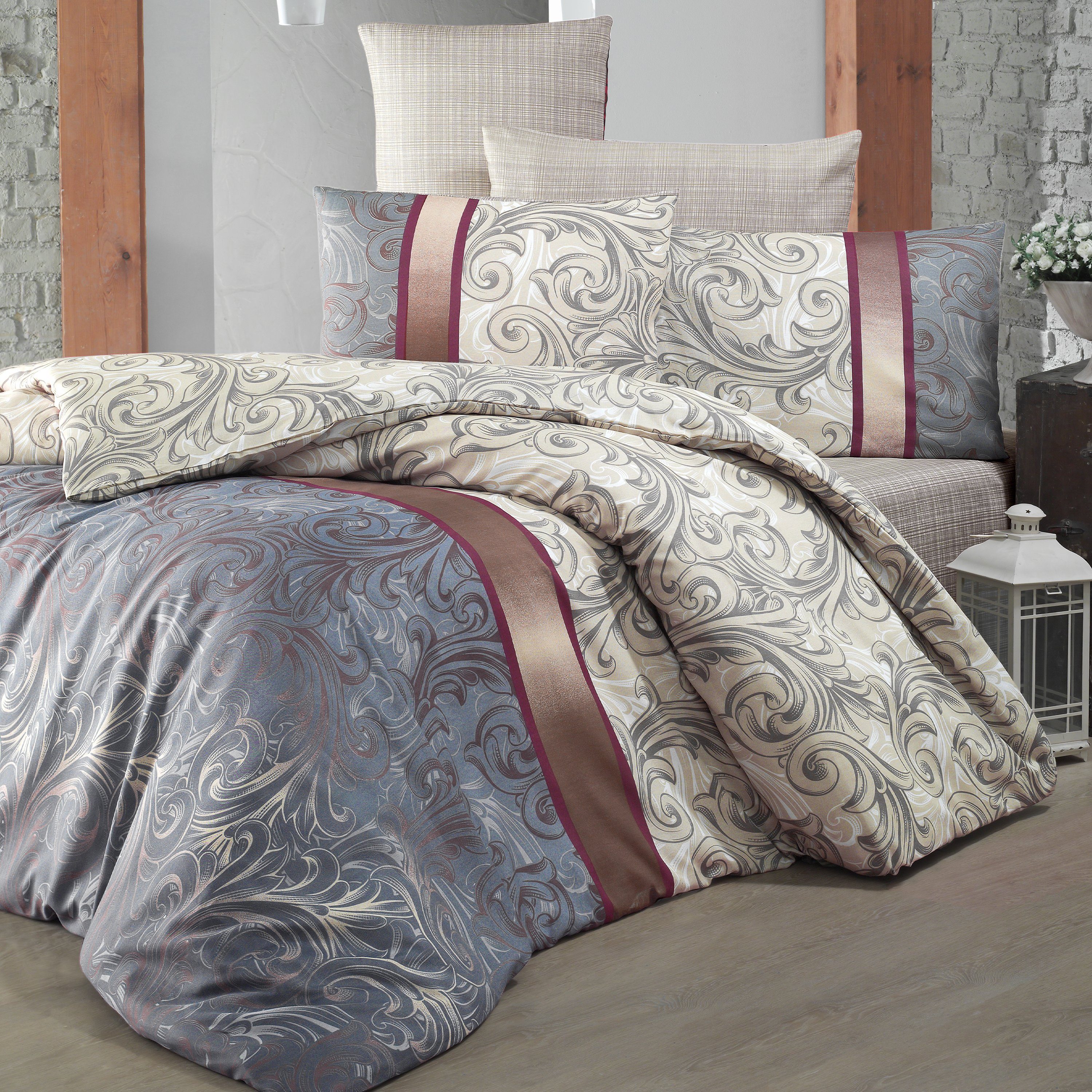 Mellice Bettwäsche Mellice Home - Bettwäsche Baumwolle Renforcè, 2 teilig