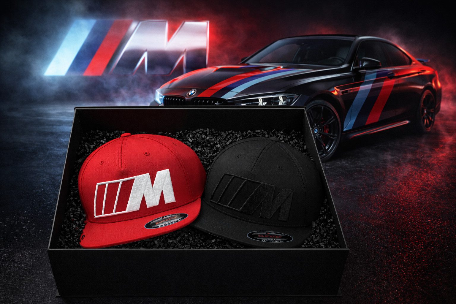 BMW Baseball Cap BMW M Motorsport Geschenkset in exklusiver Geschenkbox Mütze Basecap (1-St)