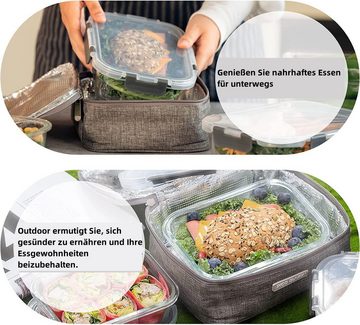 Caterize Frischhaltedose Glas-Frischhaltedosen,Aufbewahrungsbehälter für Küche und Restaurant, Kunststoff, Borosilikatglas