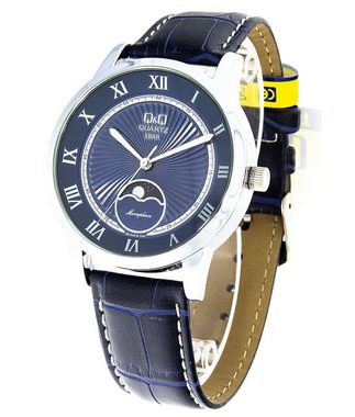 Q&Q Quarzuhr Q&Q by Citizen Herrenuhr Mondphase QZ10J318Y