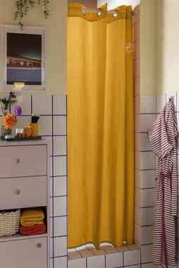 TOM TAILOR HOME Duschvorhang Mustard Badewanne Dusche Breite 180 cm (1-tlg., 1x Duschvorhang), Anti-Schimmel, Antibakteriell, Wasserabweisend, Waschbar