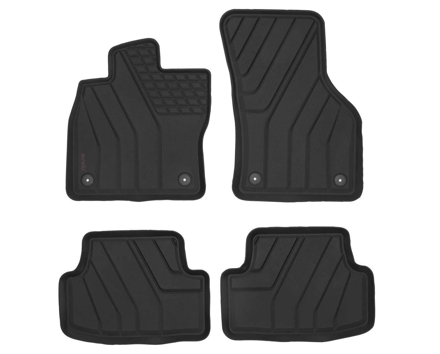 AZUGA Auto-Fußmatten AURADO Gummimatten passend für VW Golf 7 ab 2012/Golf 8 ab 2020, für VW Golf VII,Golf VIII 3-türer/5-türer,5-türer,5-türer Variant