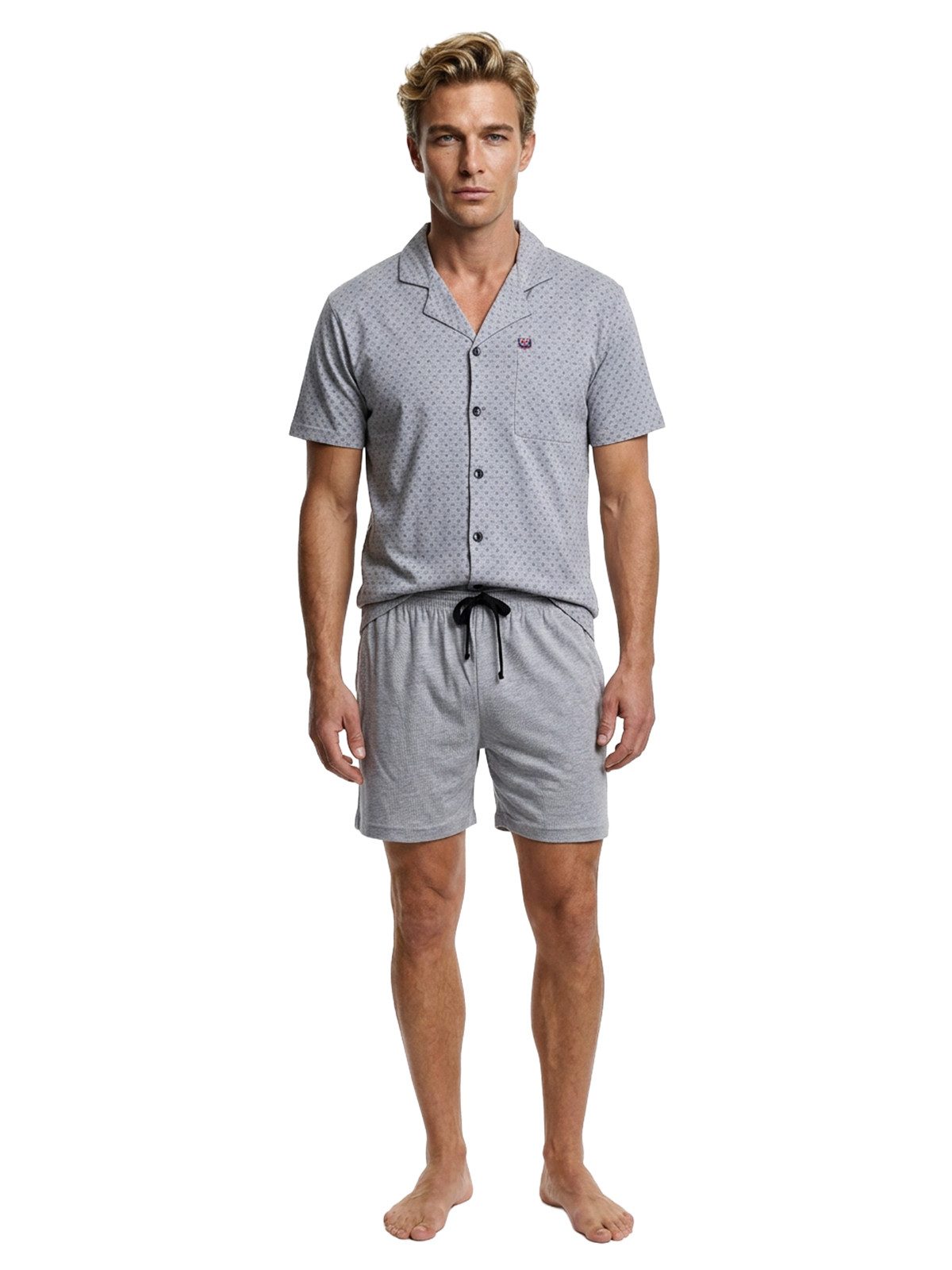 Henry Terre Shorty Pyjama Set Kurz - Karl Kreuz