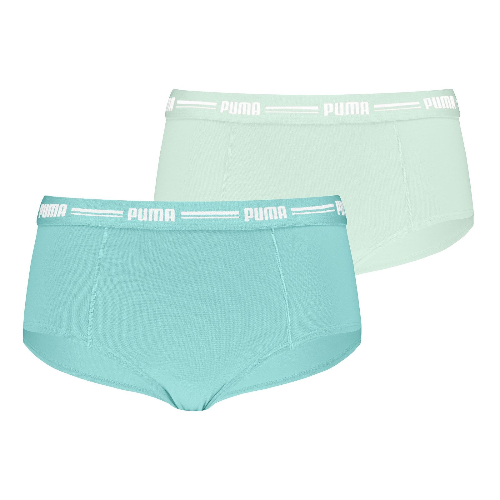 PUMA Panty Mini Shorts (2-St., 2er Set) mit umlaufendem Markenschriftzug am günstig online kaufen