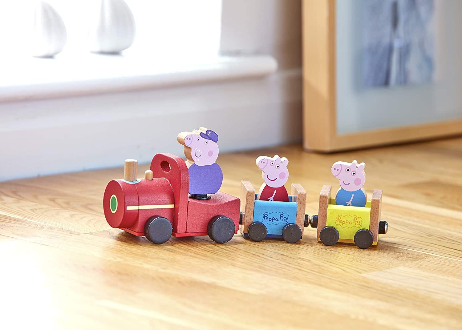 eOne Spielzeug-Auto Peppa Wutz Holz Spielzeug - Eisenbahn (mit Opa Wutz Fig günstig online kaufen