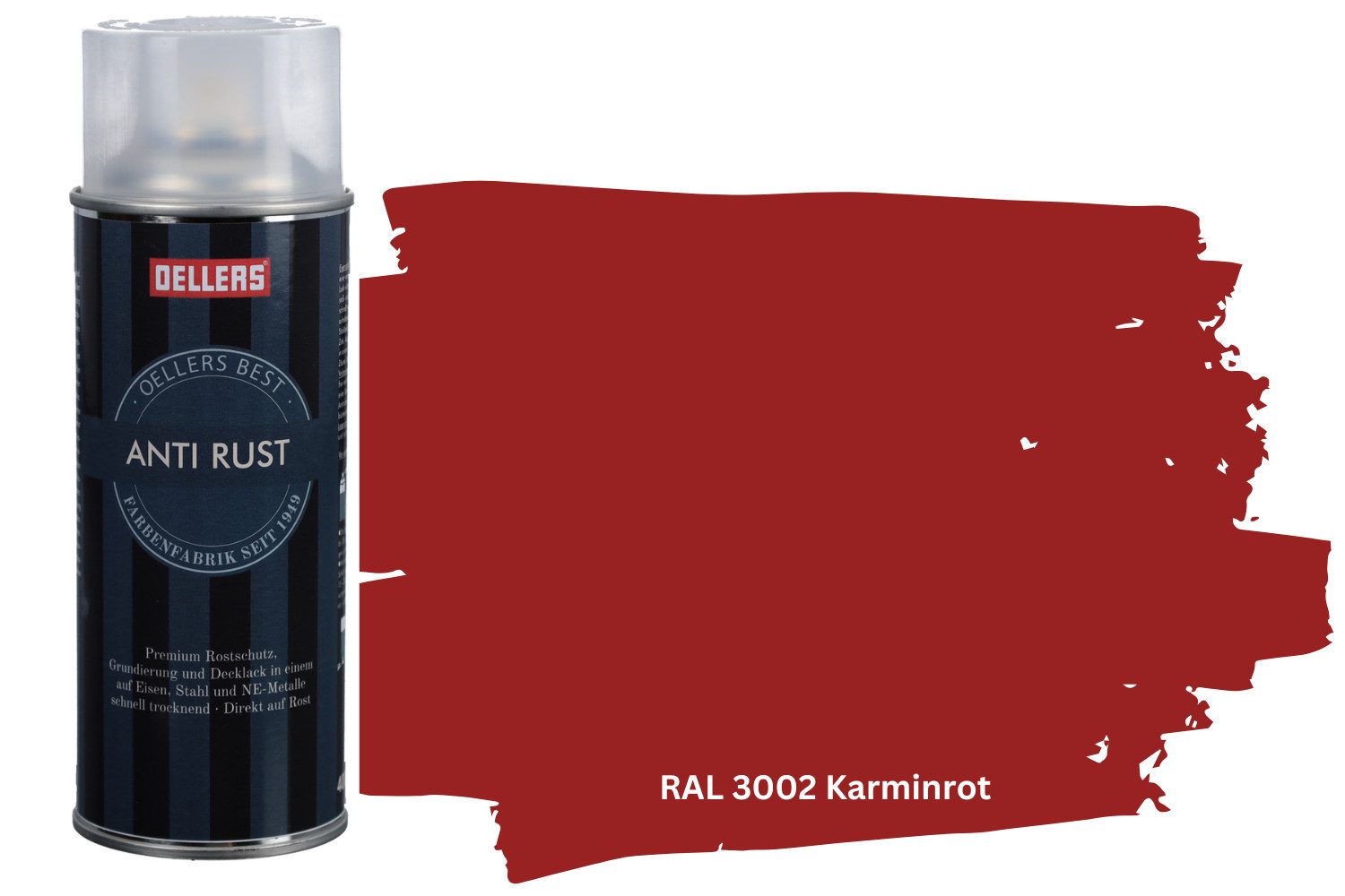 OELLERS Sprühlack Anti-Rust, robuster Metallschutzlack,3 in 1, Rostschutz, Grundierung und Decklack