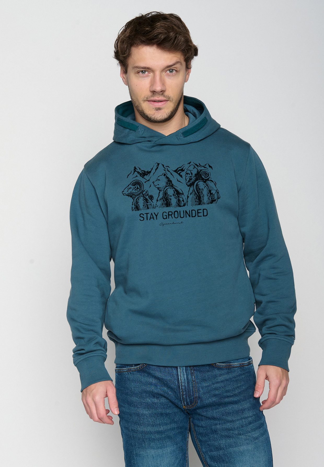 GreenBomb Hoodie Star Animal Stay Grounded Motiv Tiere