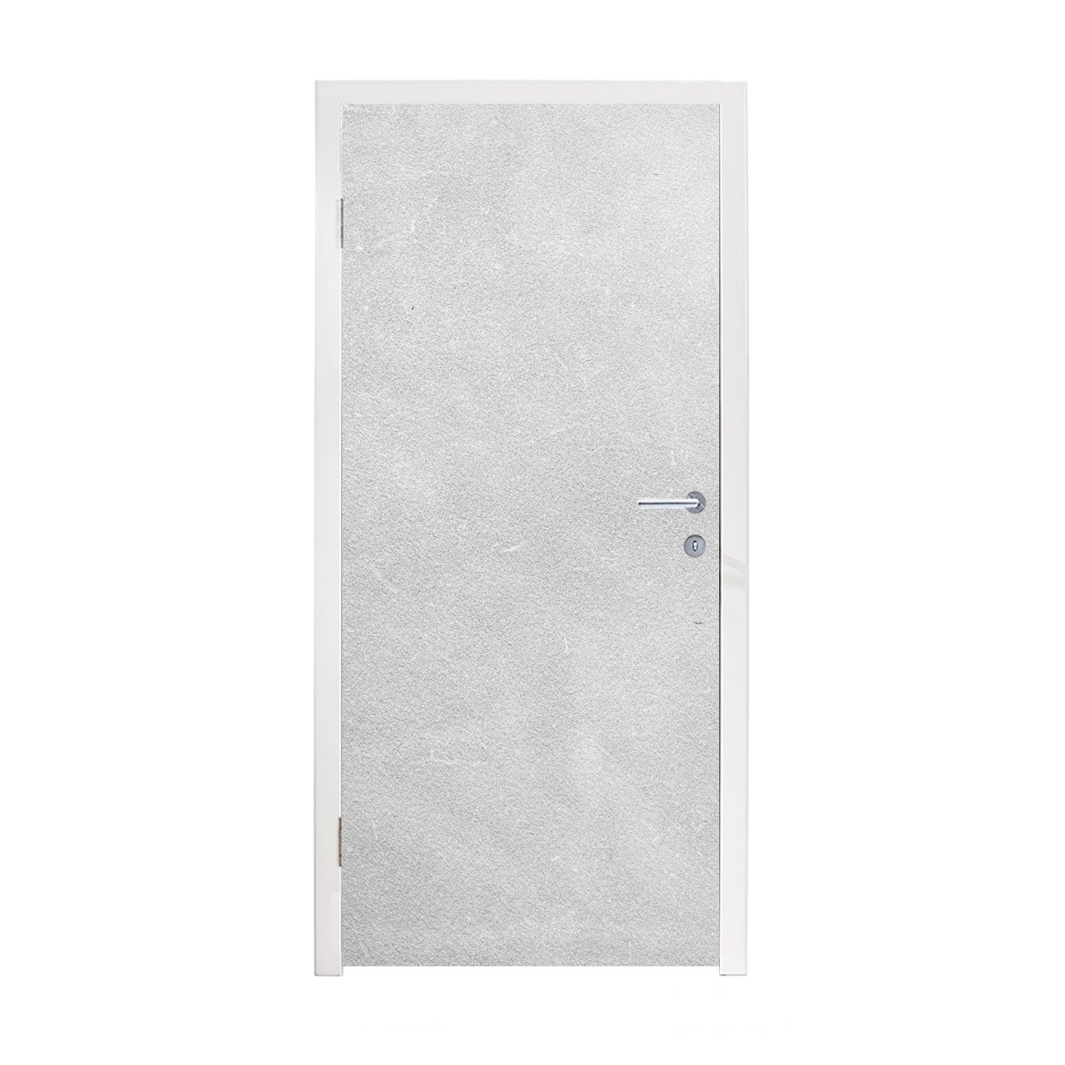 MuchoWow Türtapete Leder - Strukturiert - Lederoptik - Grau, Matt, bedruckt, (1 St), Fototapete für Tür, Türaufkleber, 75x205 cm