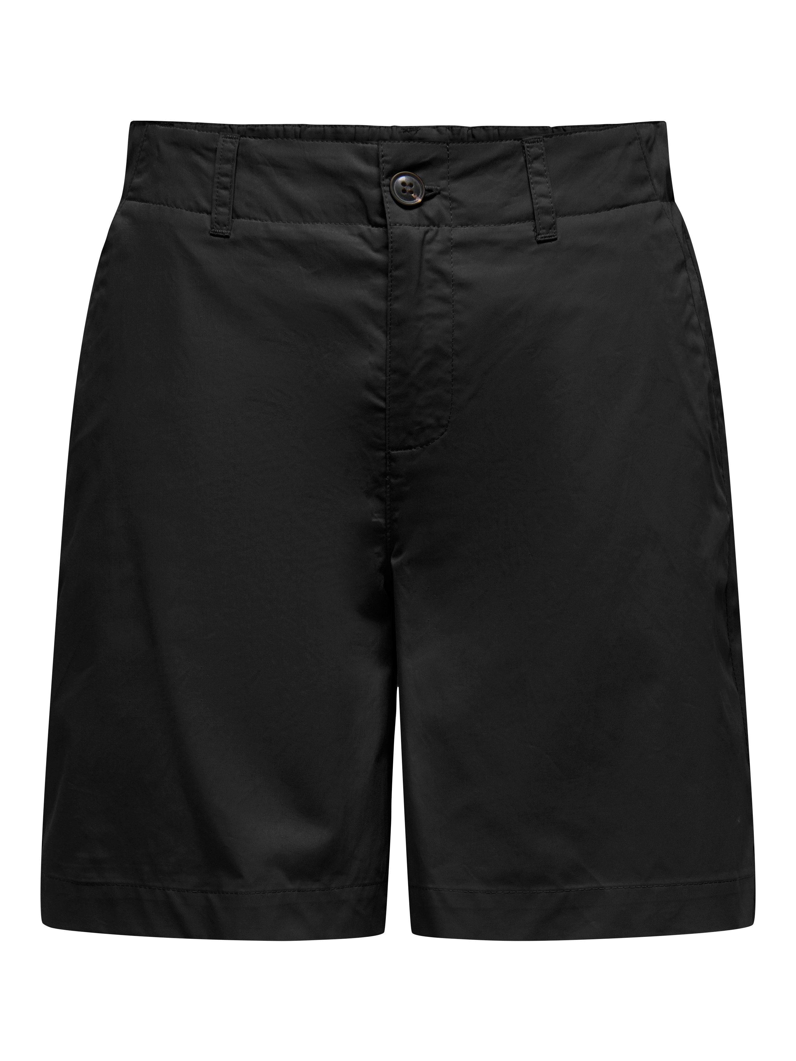 ONLY Shorts ONLZORA MW BERMUDA SHORTS PNT Baumwolle, locker geschnitten