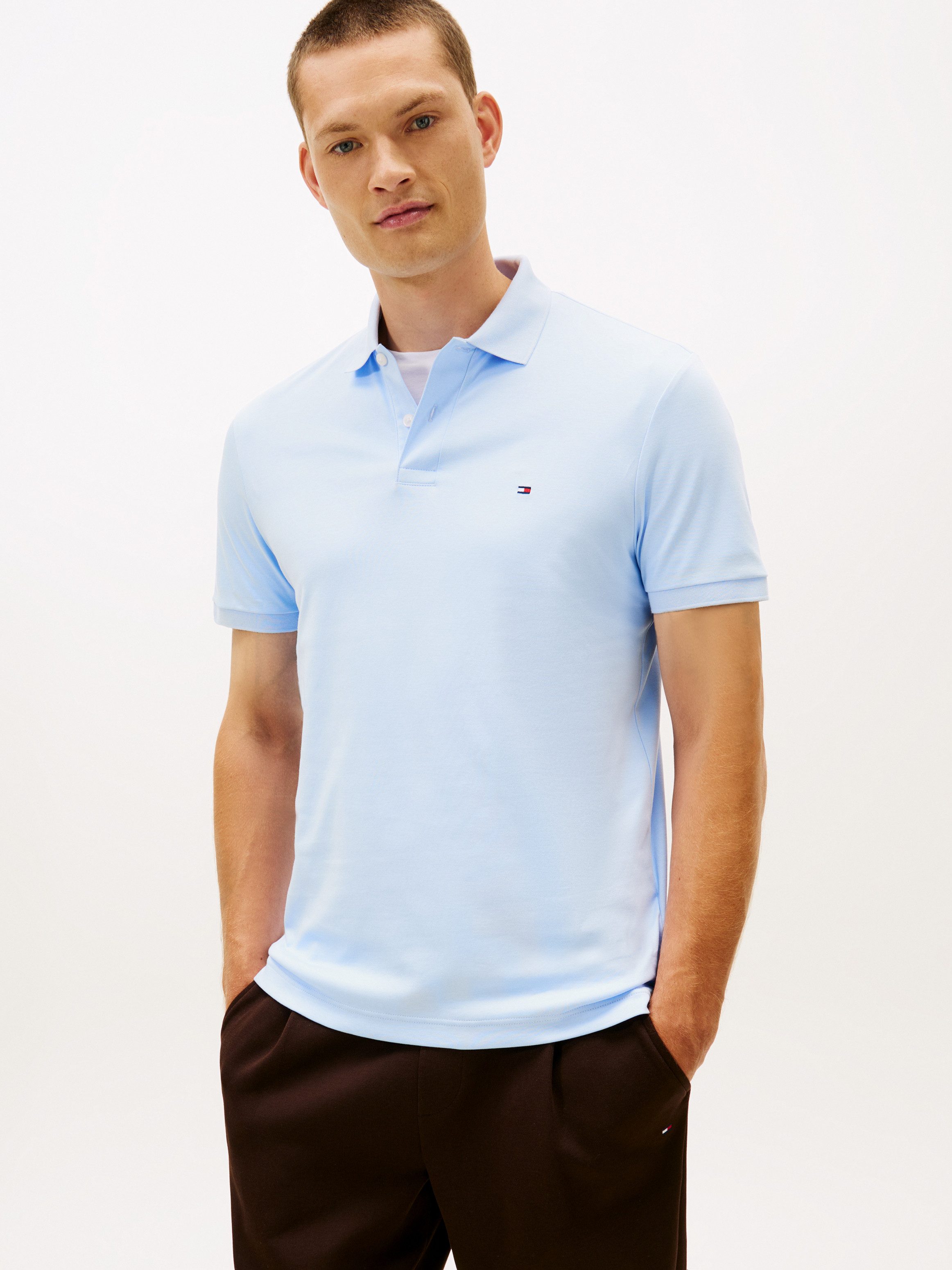 Tommy Hilfiger Poloshirt LIQUID COTTON REG SEASONAL POLO mit Logostickerei