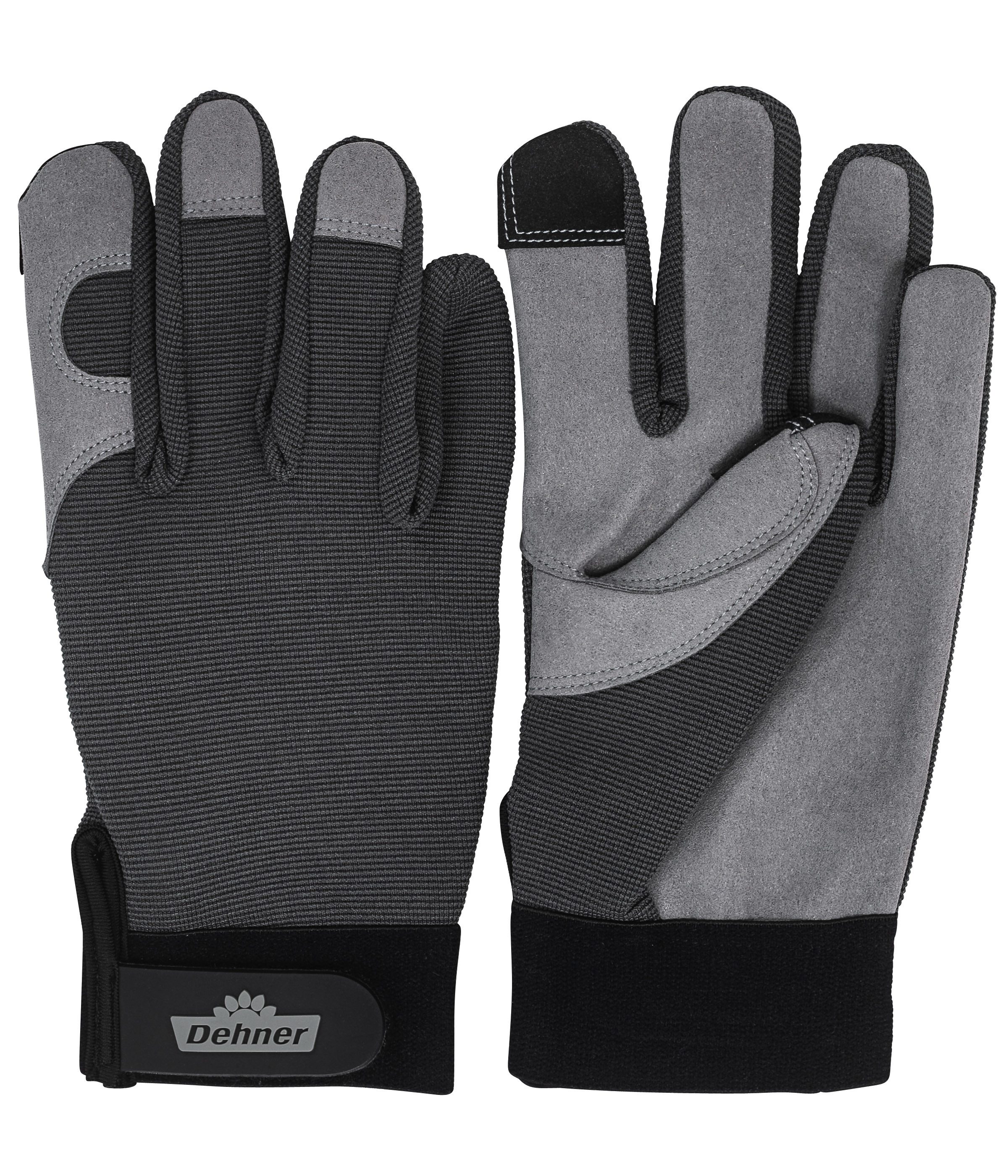 Dehner Gartenhandschuhe Premium Handschuh Touch, Leder, versch. Größen hochwertig, mit Klettverschluss