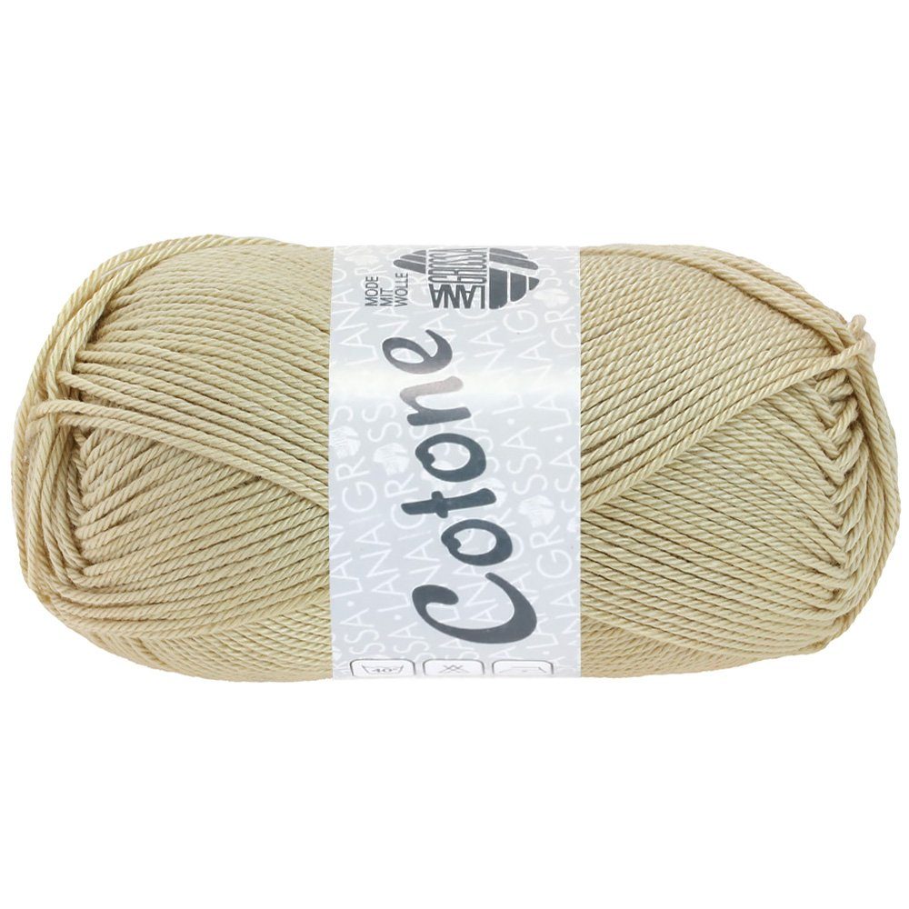 LANA GROSSA COTONE Häkelwolle, 125 m (vielseitiges Baumwoll-Basicgarn), 50 g