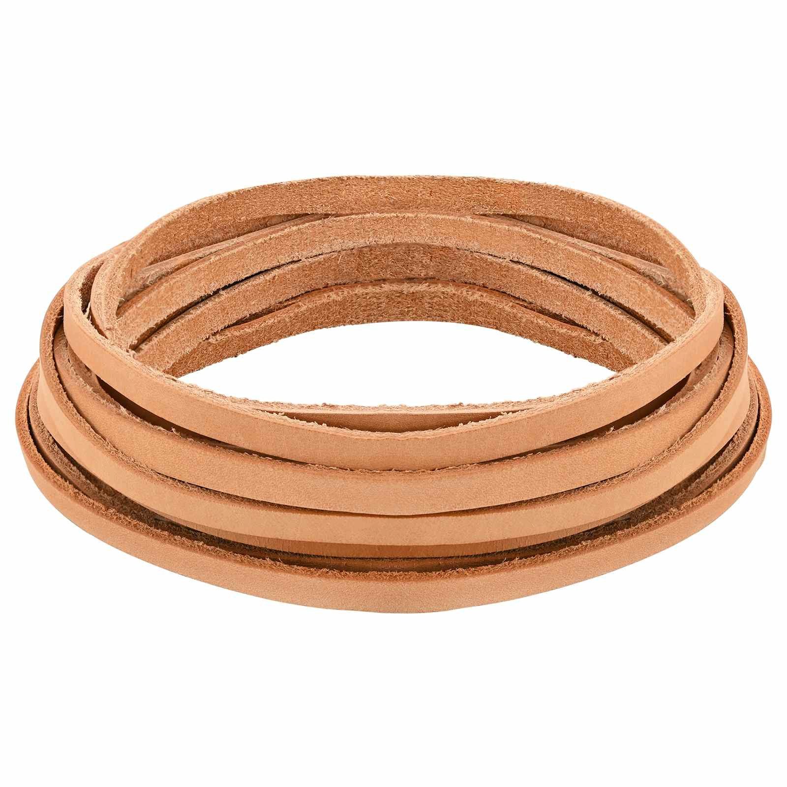 vidaXL Bastelnaturmaterial Lederriemen 1 Hellbraun 200 x 0,5 cm Leder, (1-tlg)
