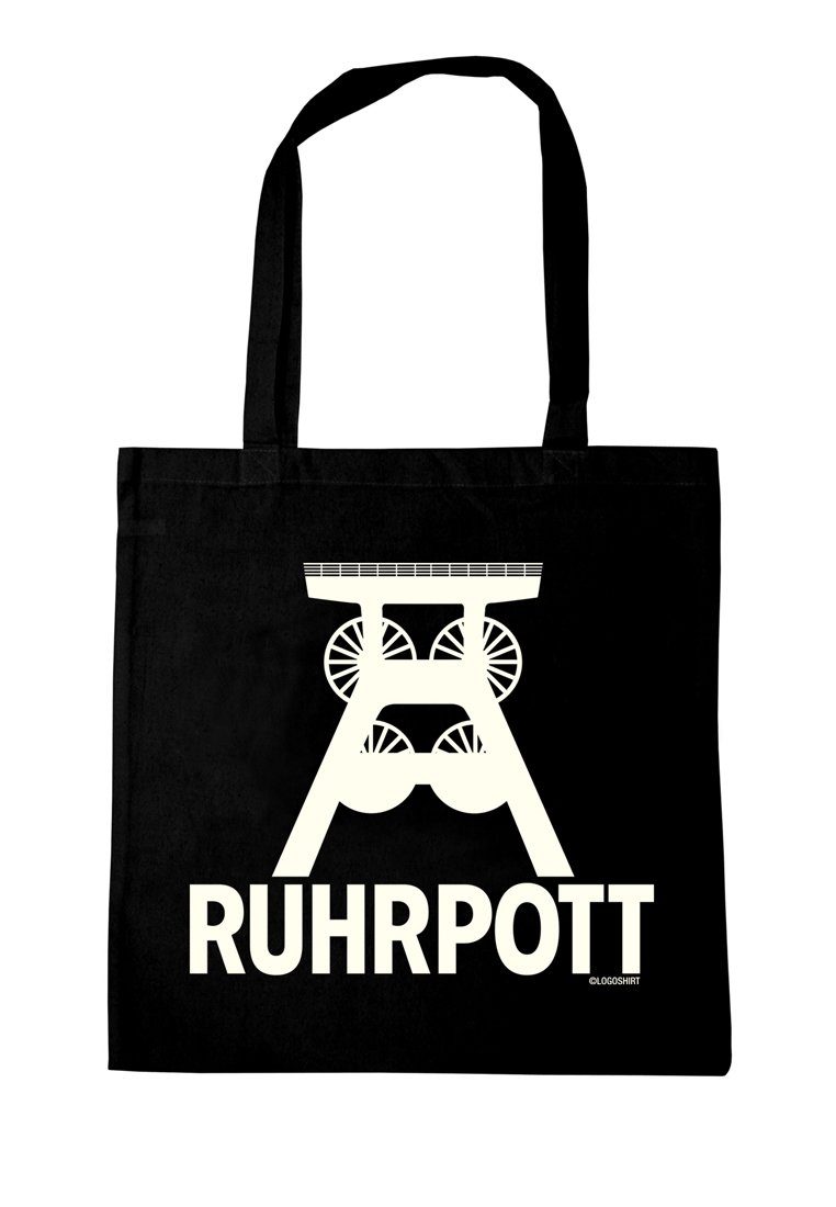LOGOSHIRT Schultertasche Ruhrpott Logo, mit Ruhrpott-Logo