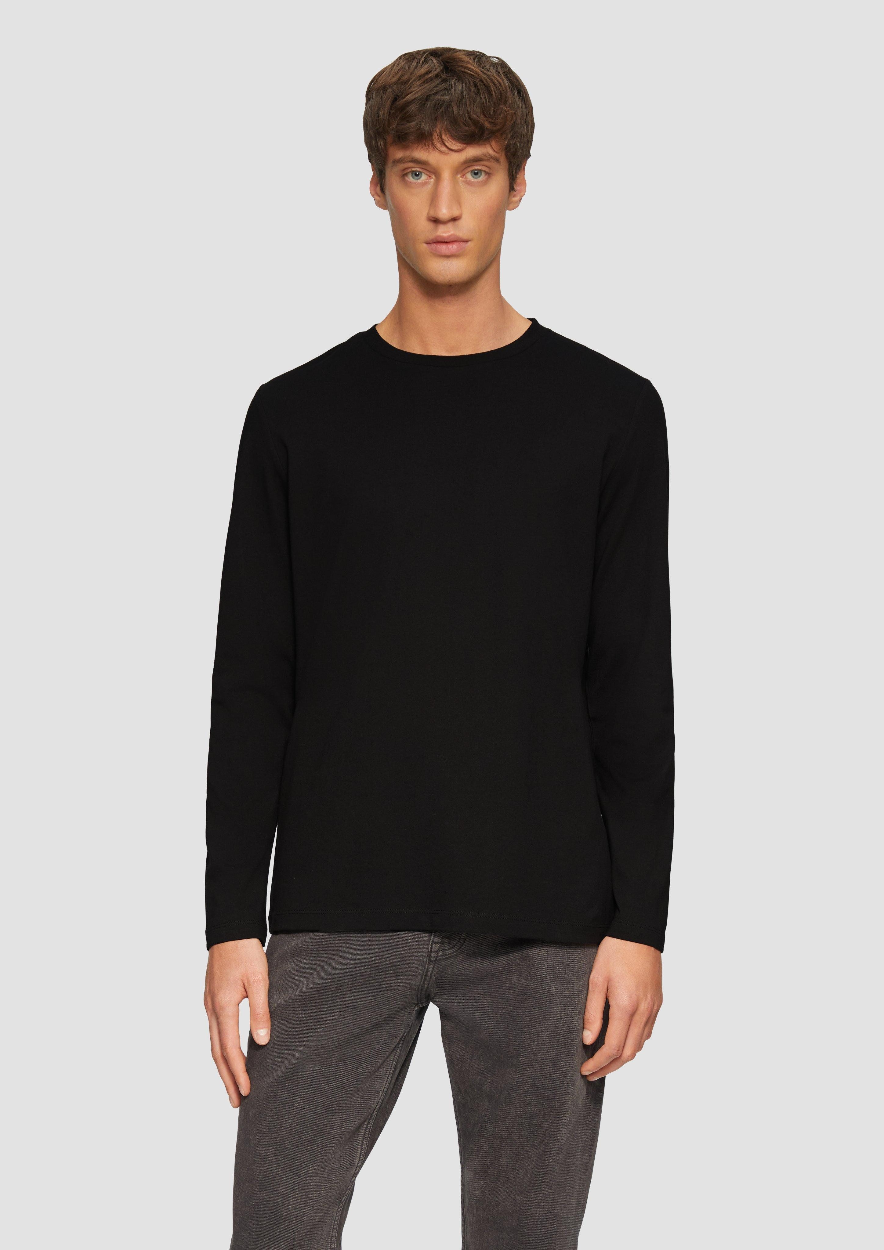 s.Oliver Langarmshirt Longsleeve aus Baumwolle mit günstig online kaufen