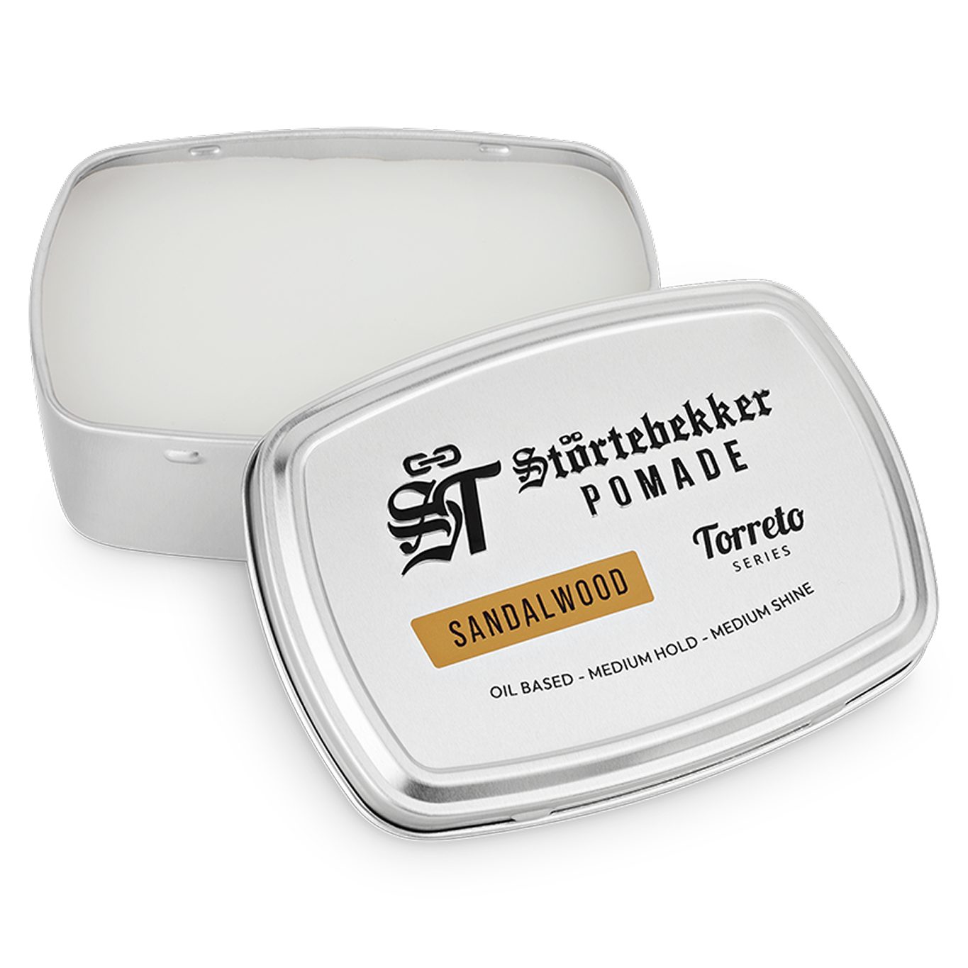 Störtebekker Haarpomade 'Torreto Series' - Ölbasiert - Probierset, mit 4 herrlichen Düften plus Styling-Kamm