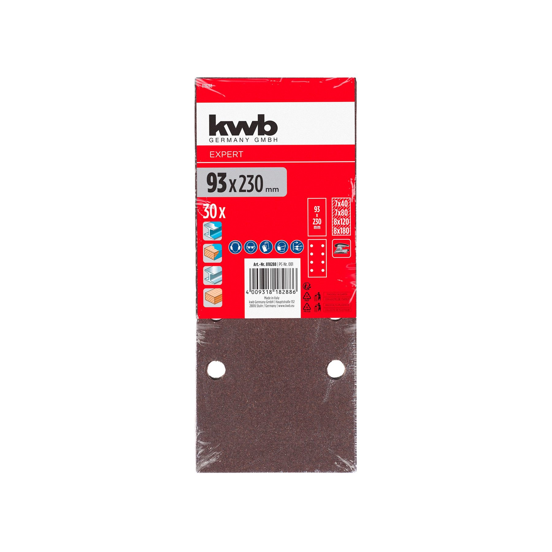 Thumbnail - kwb Schleifpapier KWB Schleifpapier-Set, 818288, 30 Stück