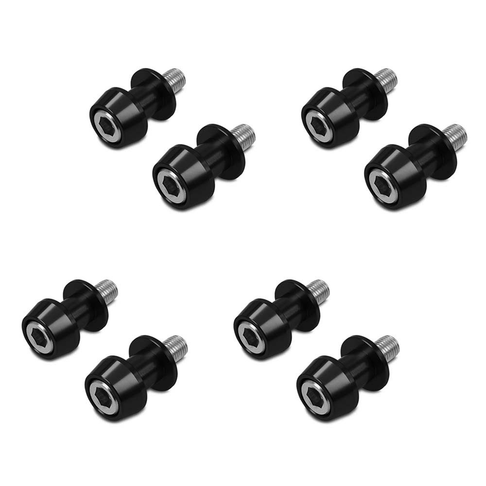 Zaddox Motorradheber 4er-Set Motorrad Prismabuchsen-Racingadapter Motea Assen M10 x 1.5 sch