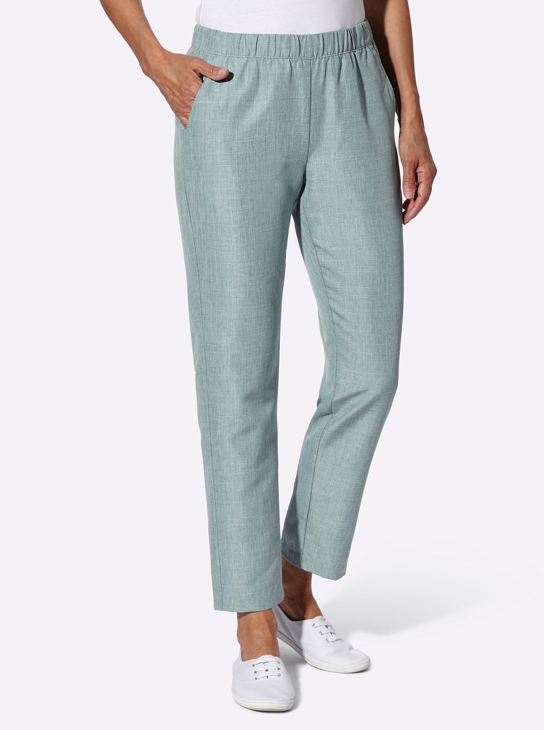 Sieh an! Jerseyhose Schlupfhose Innenbeinlänge ca.71 günstig online kaufen