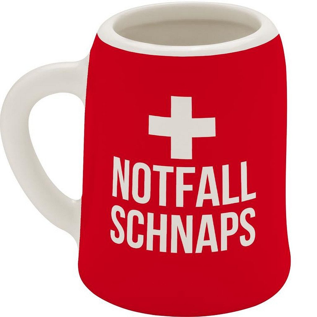 Sheepworld Schnapsglas Schnapskrug Schnapsglas Stamper Keramik Sheepworld NOTFALL 73841, Material: Keramik