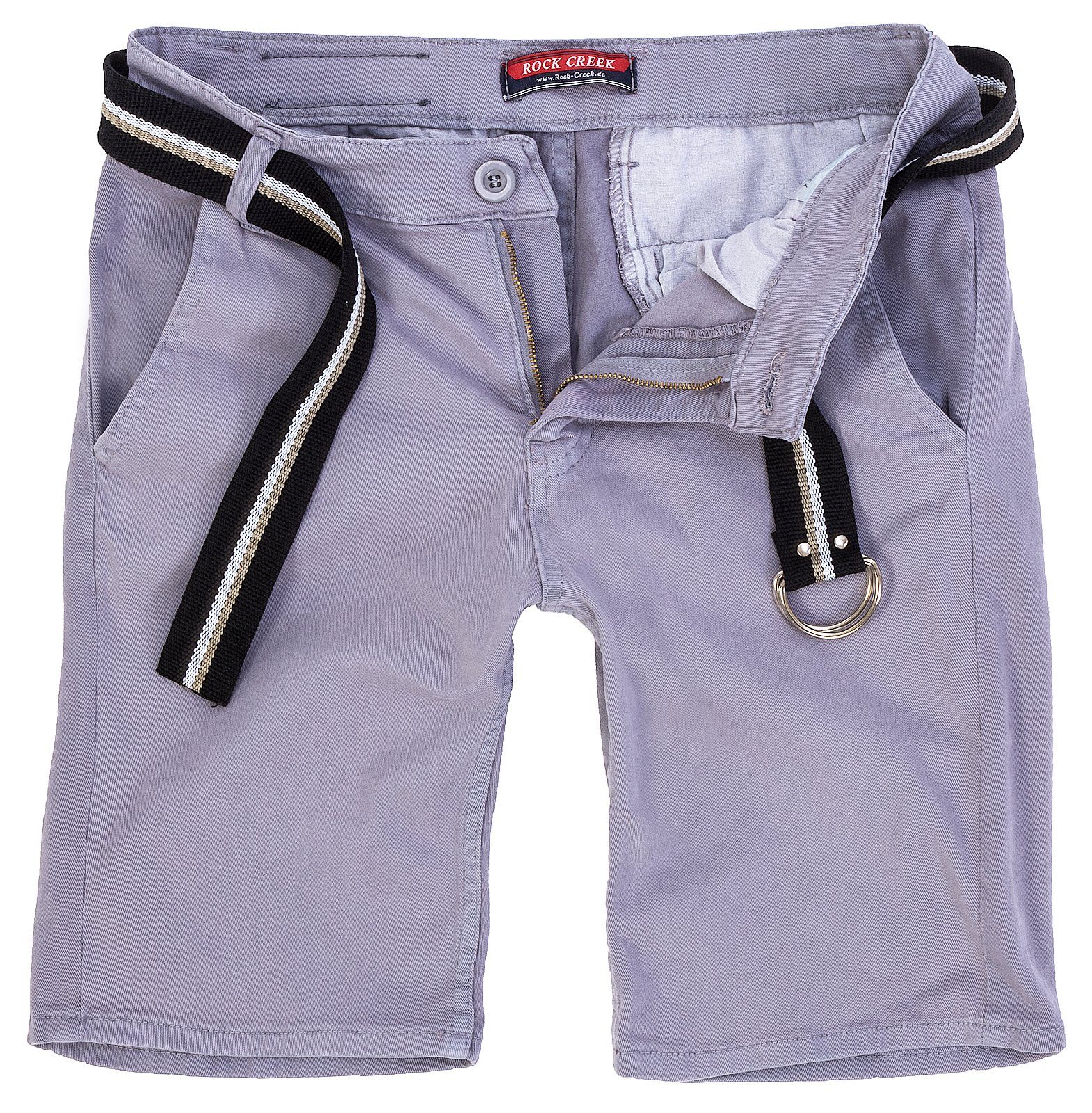 Rock Creek Chinoshorts Herren Chino Shorts mit Gürtel RC-2133