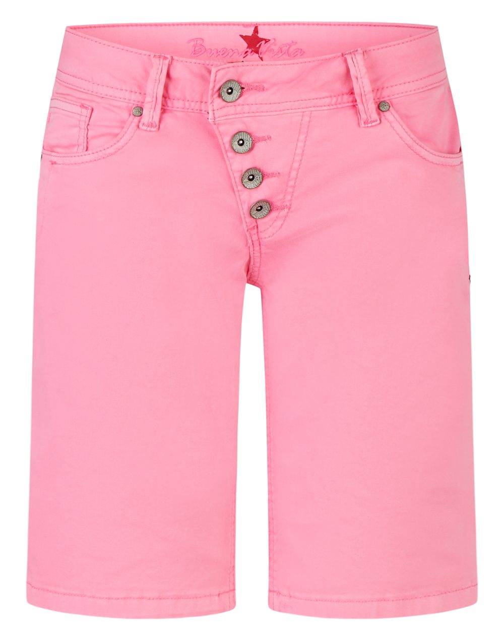 Buena Vista Stretch-Jeans BUENA VISTA MALIBU SHORT neon pink BV B5025 4003.35 - Stretch Twill