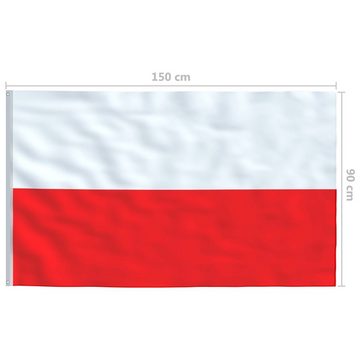 vidaXL Flagge Flagge Polens 90 x 150 cm