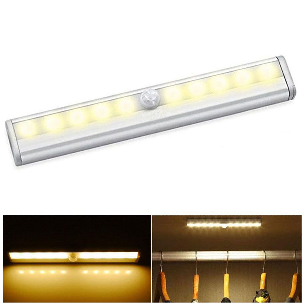 QUBEBU LED Unterbauleuchte Schrankleuchte Batterie Bewegungssensor Lampe Sc günstig online kaufen