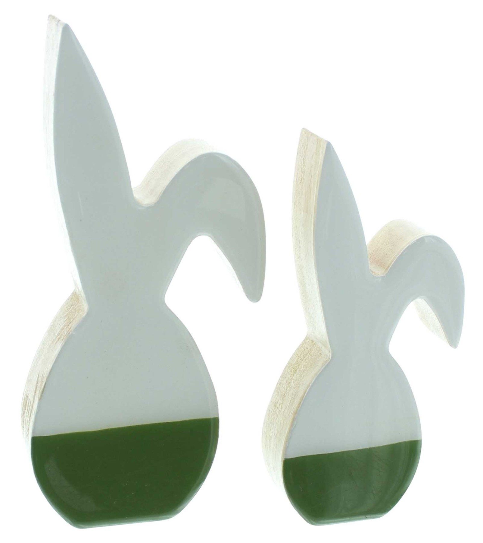Osterhase "Glossy" Dekofigur aus Holz, glänzend lackiert, Osterdeko, Osterfigur