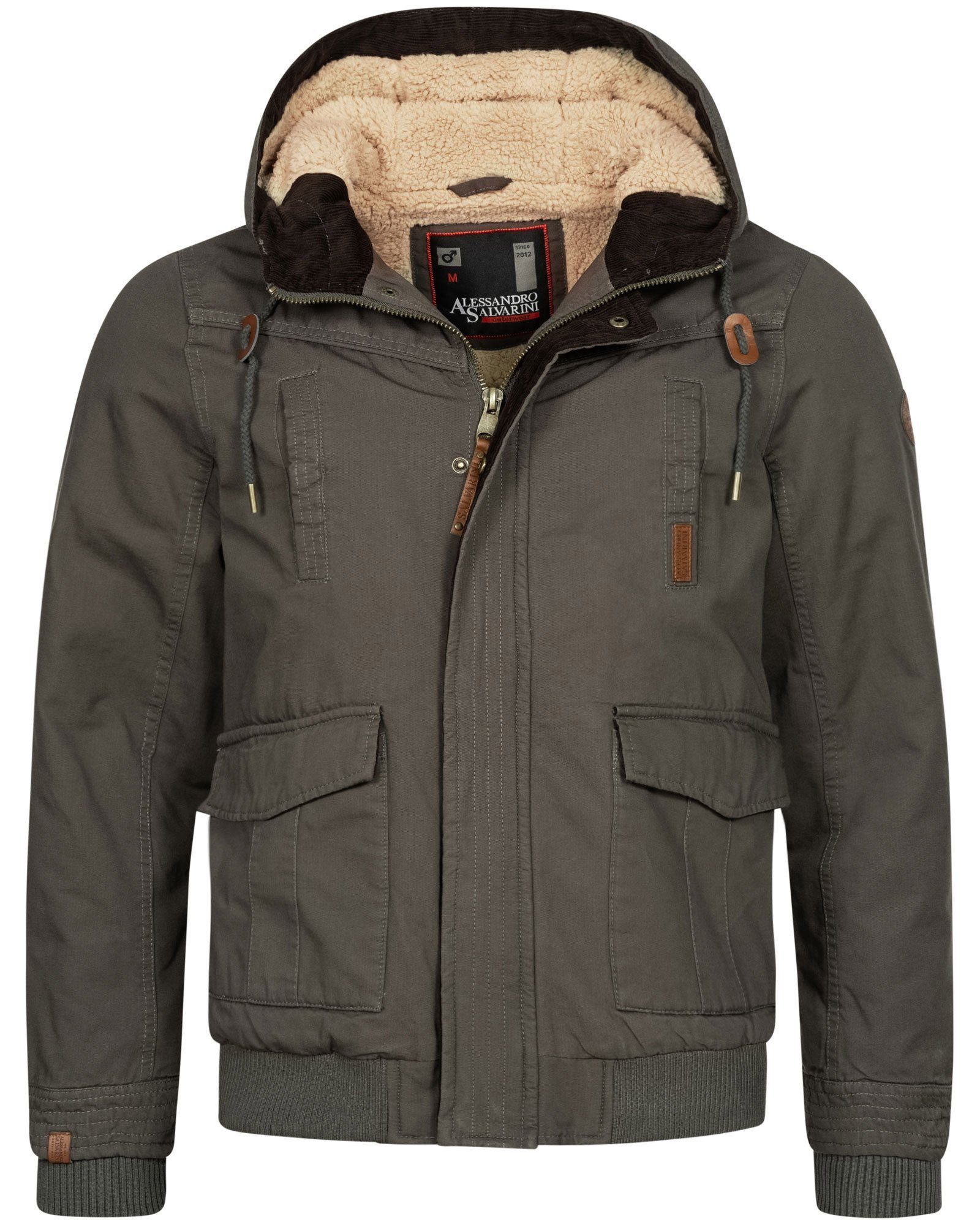 Alessandro Salvarini Winterjacke ASRigio mit warmem Teddyfell