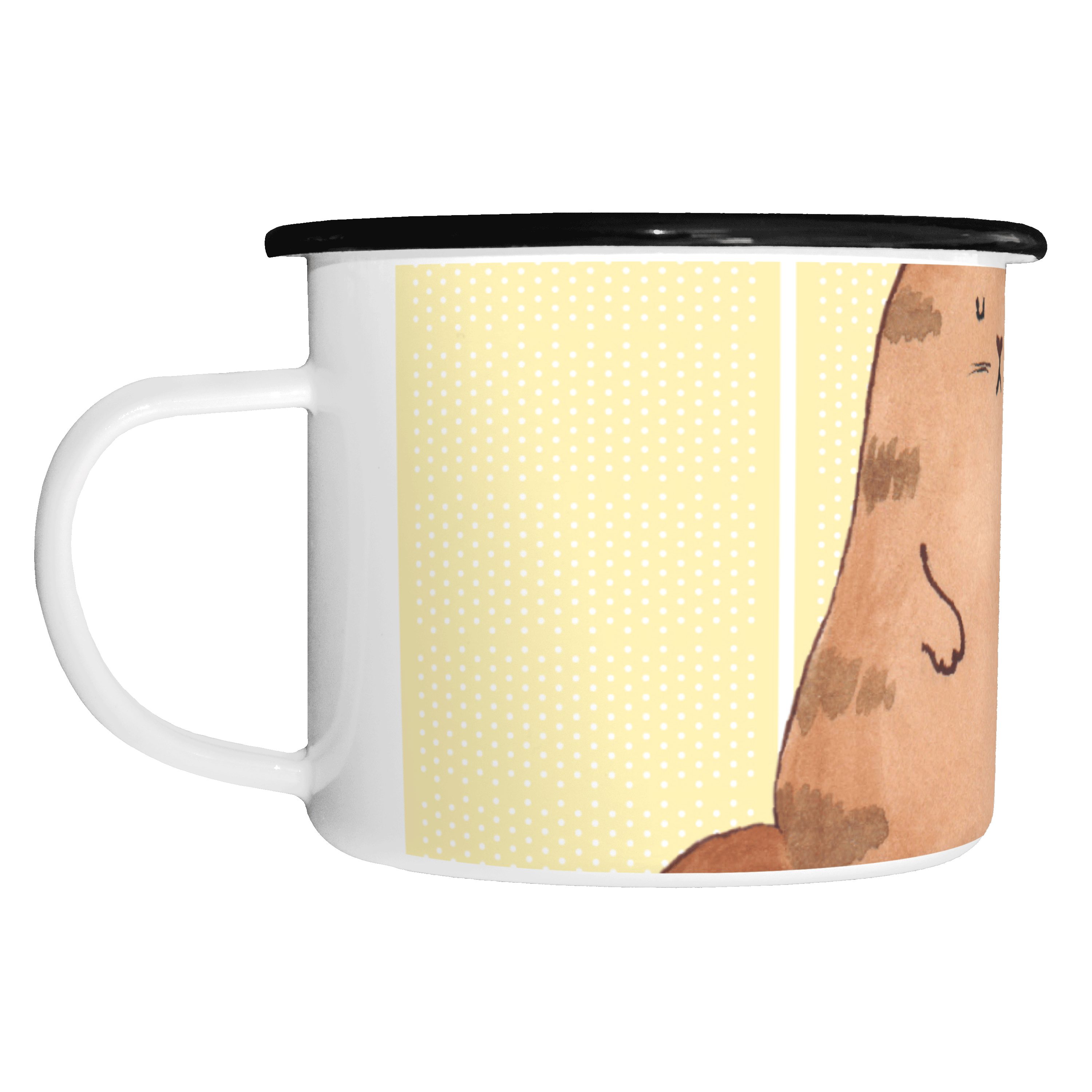 Mr. & Mrs. - bruchsiche Wasserglas Kaffeebecher, - Katze Geschenk, Panda St) Pastell (1 Dekobecher Gelb