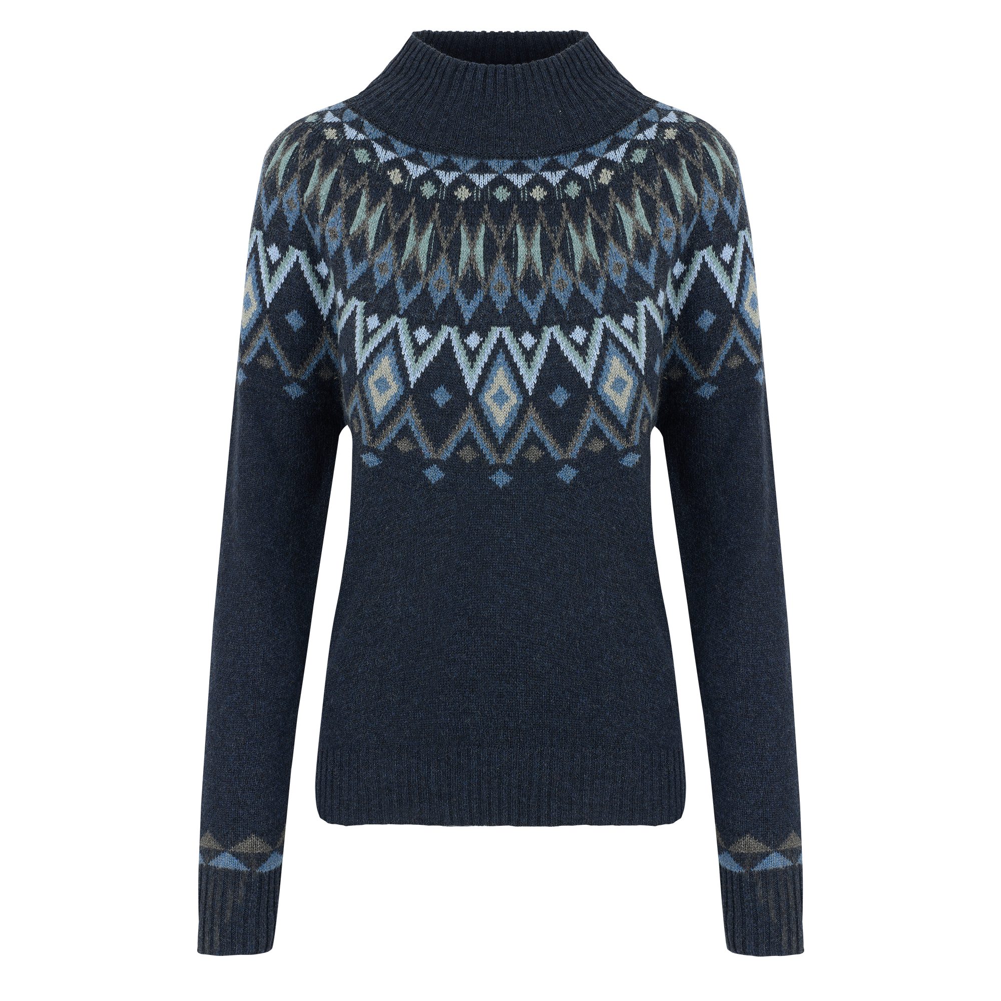 Sherpa Wollpullover Sherpa Damen Indu Eco Mock Neck Pullover