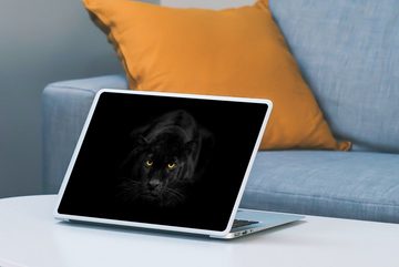 MuchoWow Wandsticker Panther - Tiere - Schwarz - Augen (1 St), Laptop Folien Cover, Aufkleber, Sticker Folie, Schutz vor Kratzern