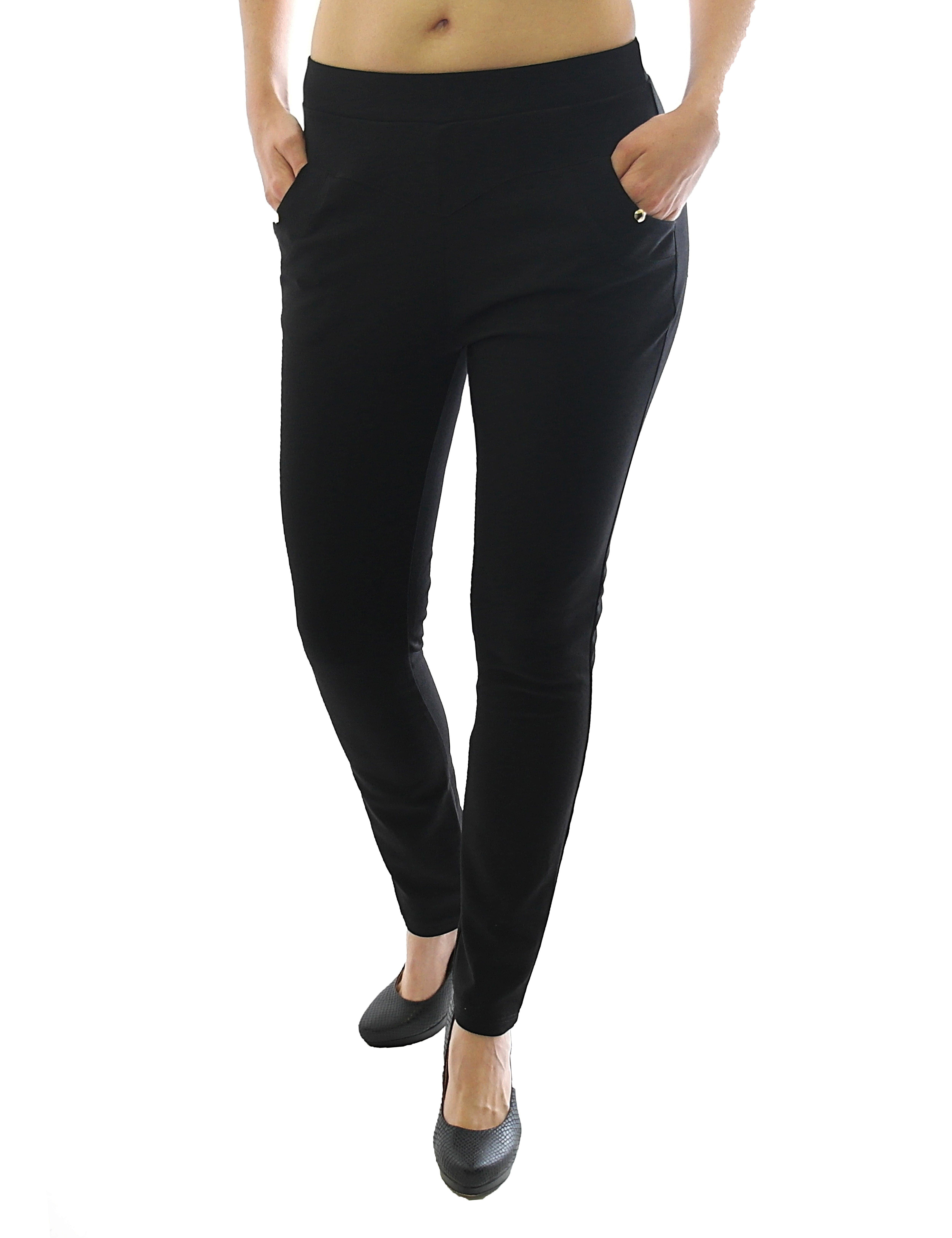 YESET Schlupfhose Elegante Hose lang Stretch Stretchhose Stoffhose schwarz günstig online kaufen